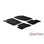 Original Gledring Passform Fußmatten Gummimatten 4 Tlg.+Fixing - Peugeot 206 98->/206 SW 02->/206+ 2009->